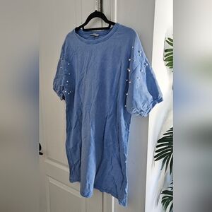 Zara Light Blue Long Top